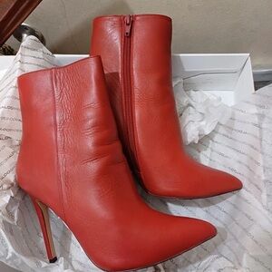 Aldo Red Heeled Boots